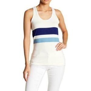 Poof! Racerback Striped Tank Top